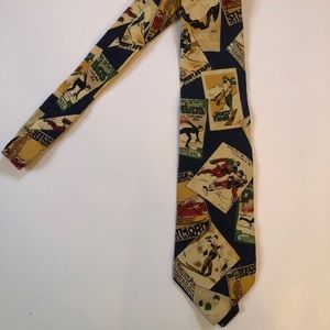 2/$25⚡️Concerto Ivory 100% Silk Print Necktie 👔